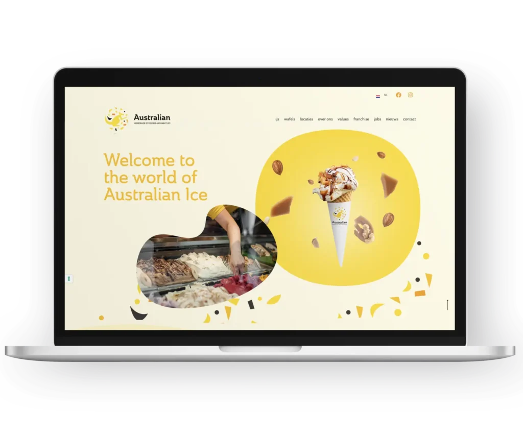 Nieuwe website voor Australian Ice door Ferm Online