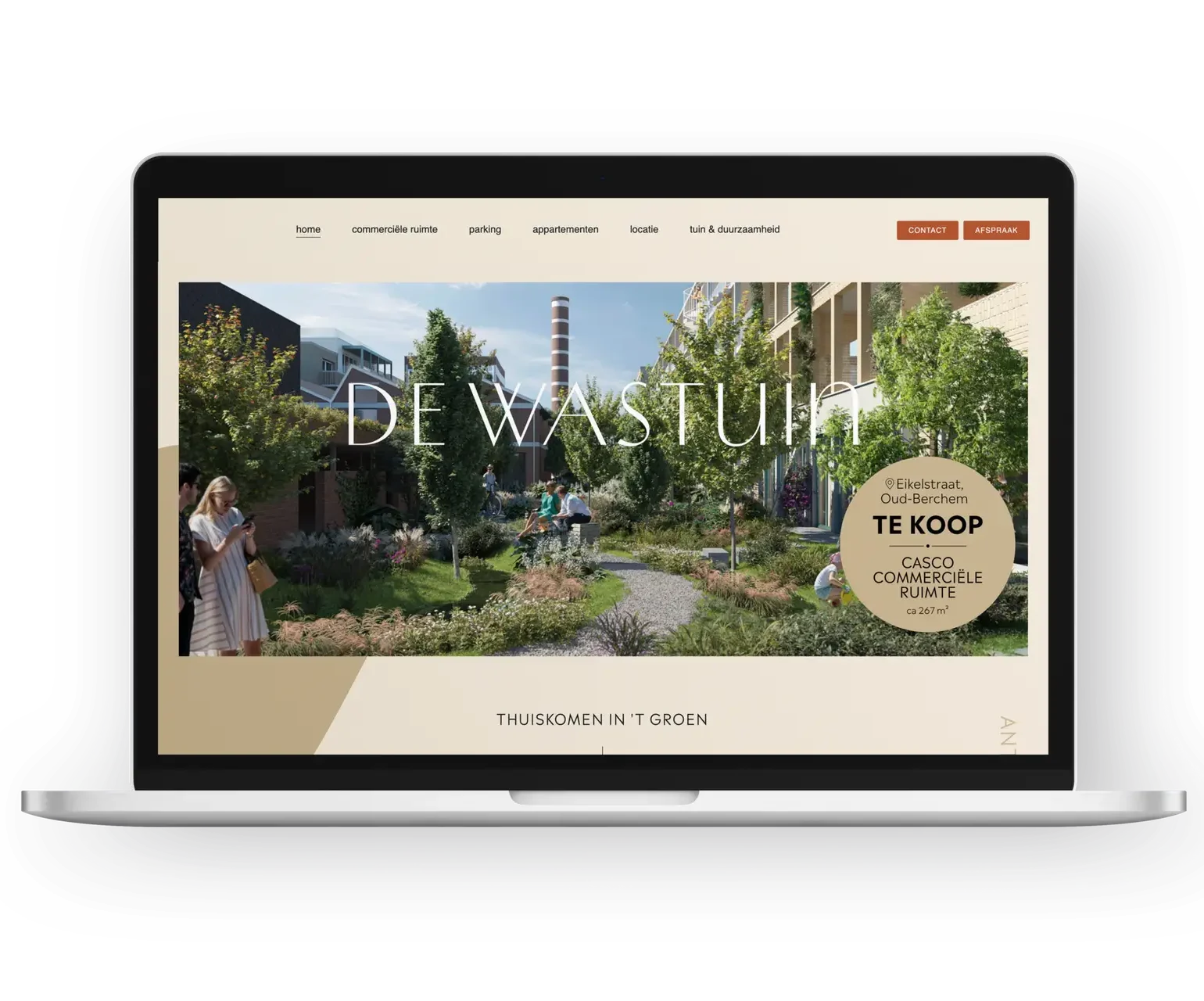 Nieuwe website voor De Wastuin, een vastgoedproject van bouwpromotor Fides in Antwerpen